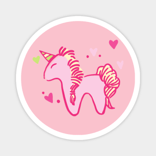 Valentine's Unicorn Magnet